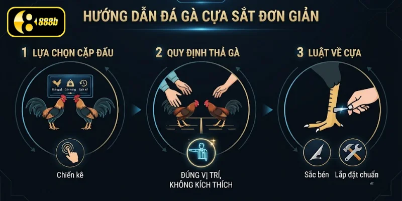 Cẩm nang tham gia đá gà cựa sắt dễ tiếp cận