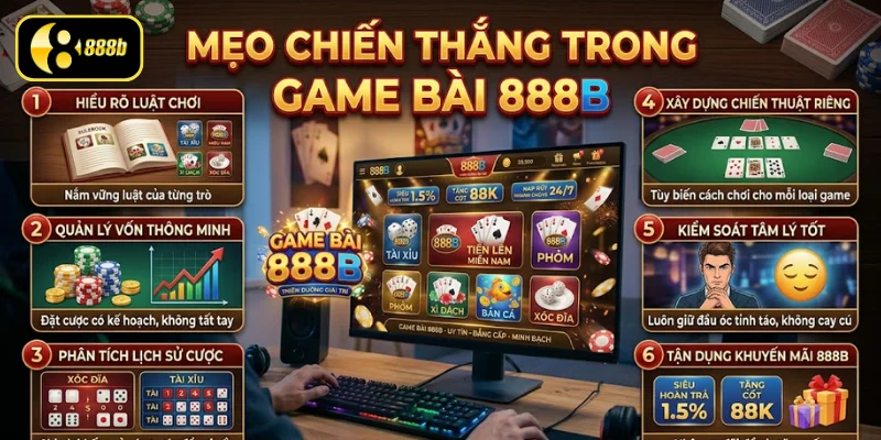 Mẹo chiến thắng trong game bài 888B