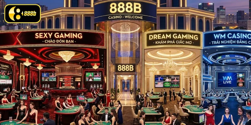 Tận hưởng sảnh cược Casino có tại 888B